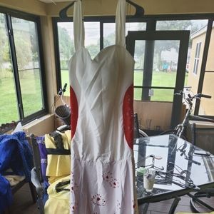 Lasercut detail gown